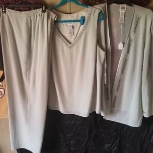 3pc light green pant set